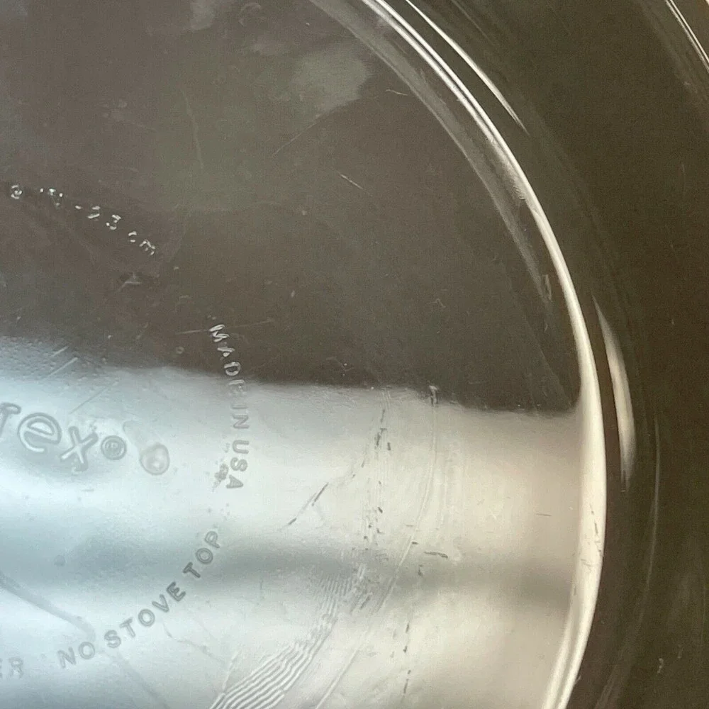 Pyrex 209 Clear Glass Pie Plates Dishes Baking 9‎ 7/8
